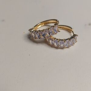 Elegant 18k Gold Plated Hoop Earrings
